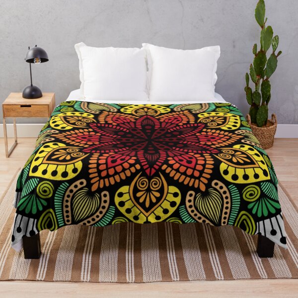 Item preview, Reggae Vibe Geometric Afrocentric Mandala designed and sold by FioreDiCiliegio.