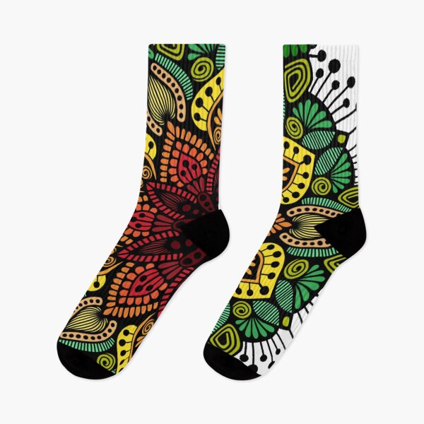 Item preview, Reggae Vibe Geometric Afrocentric Mandala designed and sold by FioreDiCiliegio.
