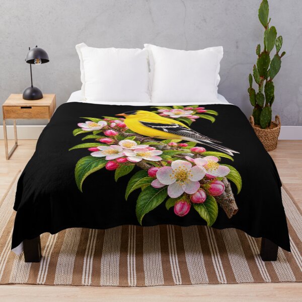 Item preview, Goldfinch Among Spring Blossoms designed and sold by RockitBaby.