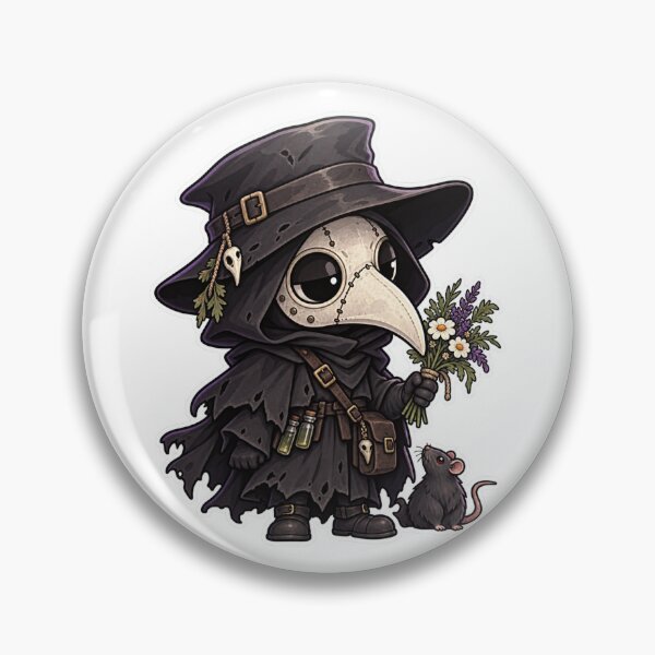 Item preview, Cute Plague Doctor Dark designed and sold by Ashen Threads Studio.