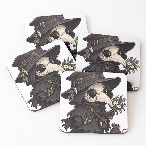 Item preview, Cute Plague Doctor Dark designed and sold by Ashen Threads Studio.