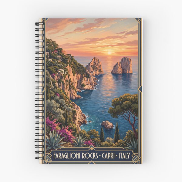 Item preview, Faraglioni Rocks Italy – Capri Island Mediterranean Sea Marina Piccola designed and sold by Bomax121.