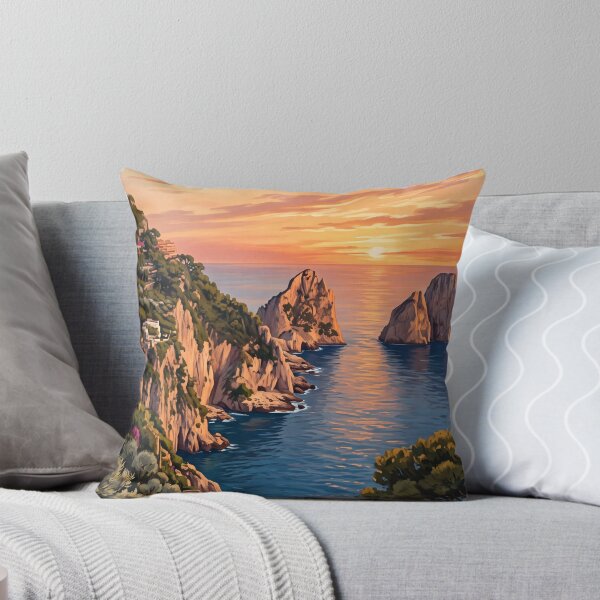 Item preview, Faraglioni Rocks Italy – Capri Island Mediterranean Sea Marina Piccola designed and sold by Bomax121.