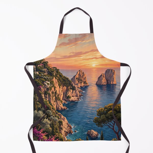 Item preview, Faraglioni Rocks Italy – Capri Island Mediterranean Sea Marina Piccola designed and sold by Bomax121.