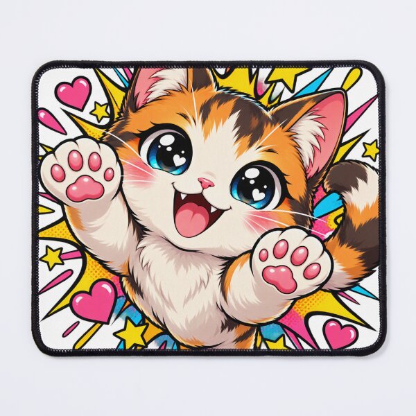 Item preview, Cute Kawaii Cat Pop Art Explosive Cartoon Kitty designed and sold by UrbanStatic.