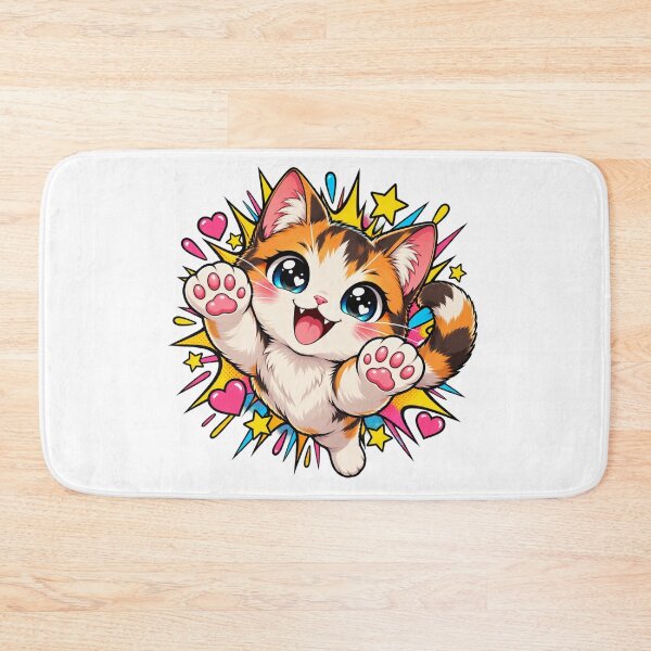 Item preview, Cute Kawaii Cat Pop Art Explosive Cartoon Kitty designed and sold by UrbanStatic.