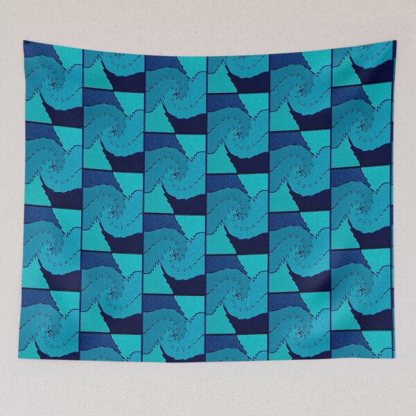Aperçu de l'œuvre Tourbillon bleu créée et vendue par Elaine M Hayward .
