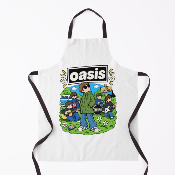 Item preview, Oasis Cute Chibi Britpop Rock Band Live Forever designed and sold by HytoneArt.