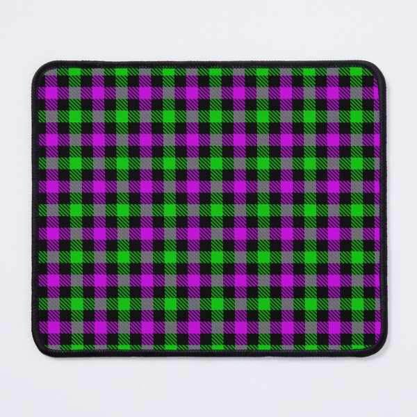 Item preview, Purple And Green On Black Gingham Check   designed and sold by PatternTitan.
