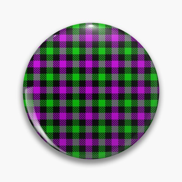 Item preview, Purple And Green On Black Gingham Check   designed and sold by PatternTitan.