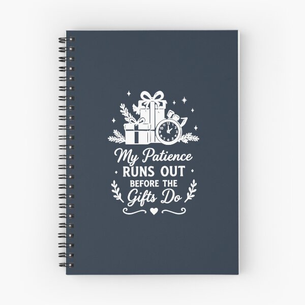 Item preview, My Patience Runs Out Before The Gifts Do – Christmas Humor Art designed and sold by Tklezardesigns.