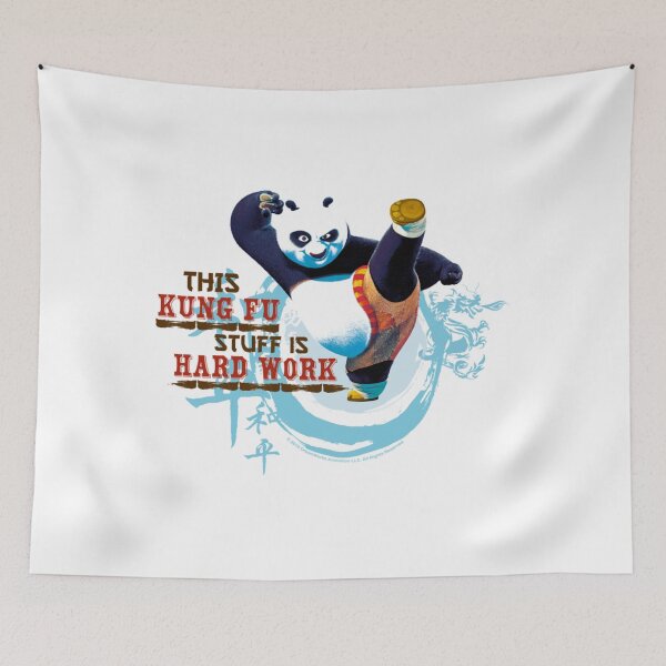 Item preview, Kung Fu Panda Kung Fu Stuff Is Hard Work Po Action Pose Classic designed and sold by NOELMEDINA.