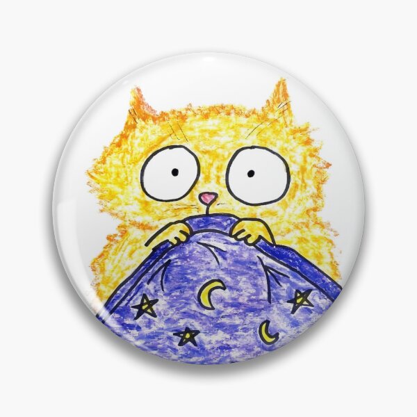 Item preview, Scared Ginger Cat Hiding Under Blanket designed and sold by MagicYana.
