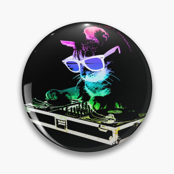Item preview, Colorful Rainbow DJ House Cat Design for Music and Cat Lovers designed and sold by N0XX.