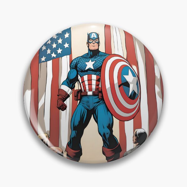 Item preview, Vintage Inspired Patriotic Shield Design with Star and Stripes designed and sold by TshirtBiz210.