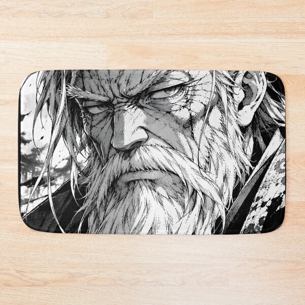 Item preview, Old Wise Warrior – Battle-Scarred Manga Samurai designed and sold by infinitearte.