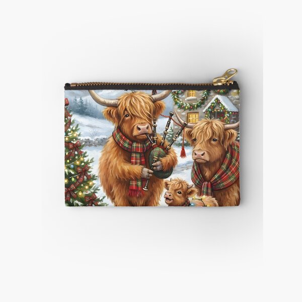 Item preview, Scottish Highland Cows Christmas designed and sold by Sybille-Yates.