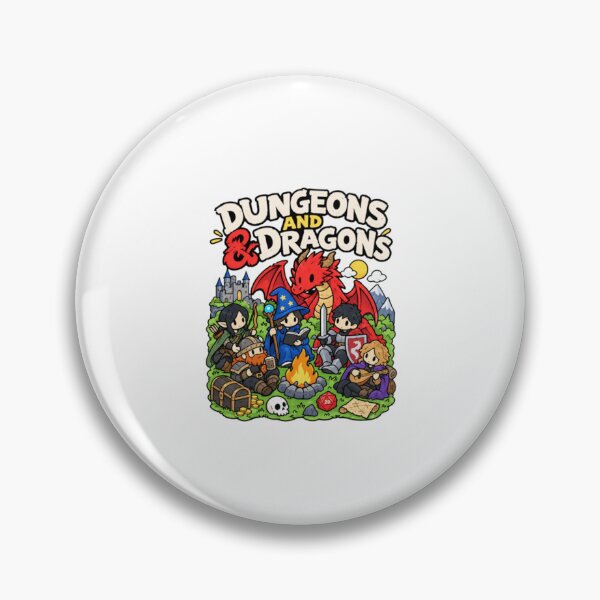 Item preview, Dungeons And Dragons Cute Chibi Fantasy RPG Party Campfire designed and sold by HytoneArt.
