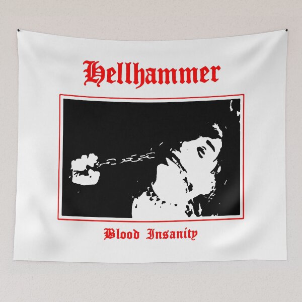 Item preview, Red Typography Black Metal Band designed and sold by MosiUniq.