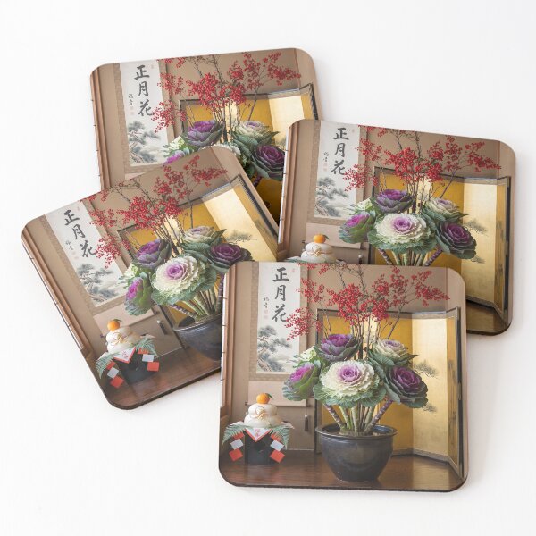 Item preview, Auspicious New Year Nandina Ikebana Photography designed and sold by conohitoAI-ArtGallery.