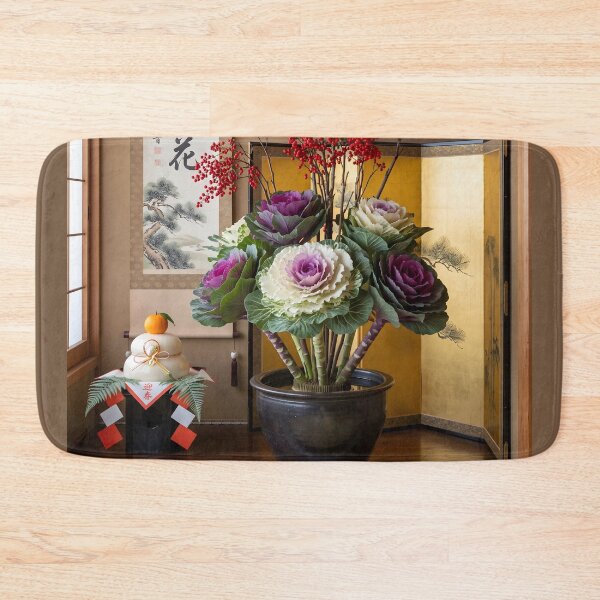 Item preview, Auspicious New Year Nandina Ikebana Photography designed and sold by conohitoAI-ArtGallery.