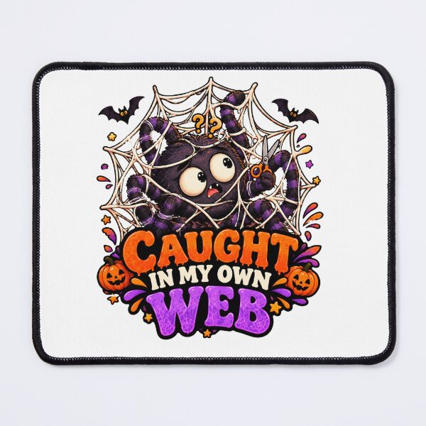 Item preview, Caught in My Own Web Halloween Spider – Cute Spooky Spider Design designed and sold by Pixanova.