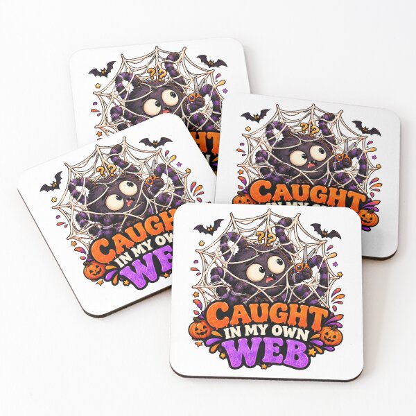Item preview, Caught in My Own Web Halloween Spider – Cute Spooky Spider Design designed and sold by Pixanova.