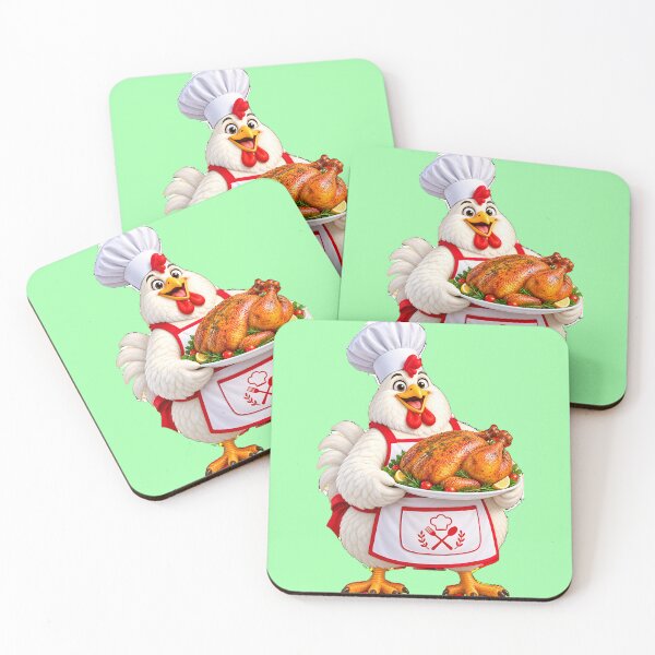 Item preview, Funny Chicken Chef With Roast Chicken designed and sold by MagicCrystal.