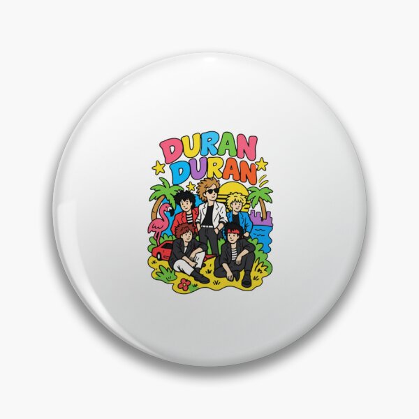 Aperçu de l'œuvre Duran Duran, un groupe de synthpop new wave des années 80 au style chibi mignon. créée et vendue par HytoneArt.