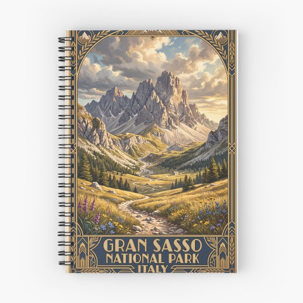 Item preview, Gran Sasso National Park Italy Vintage Travel Poster – Corno Grande Campo Imperatore Monti della Laga designed and sold by Bomax121.