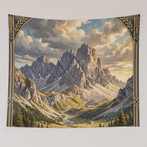 Artikelvorschau, Gran Sasso Nationalpark Italien Vintage Reiseposter – Corno Grande Campo Imperatore Monti della Laga entworfen und verkauft von Bomax121.