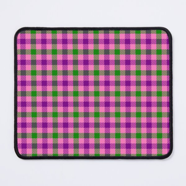 Item preview, Purple And Green On Pink Gingham Check designed and sold by PatternTitan.