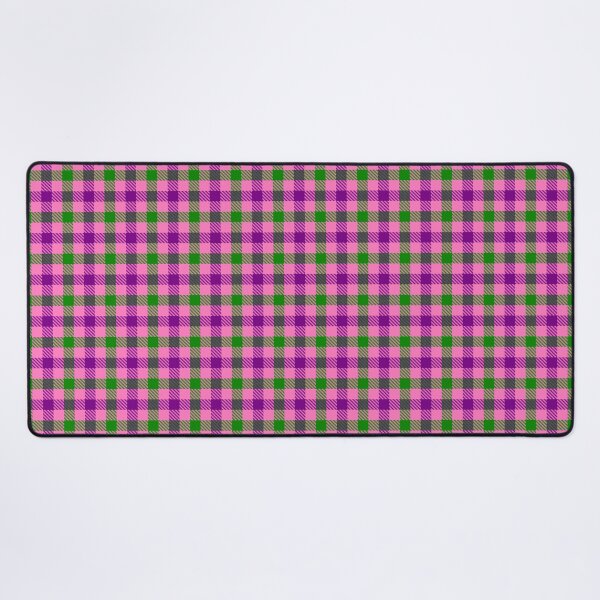 Item preview, Purple And Green On Pink Gingham Check designed and sold by PatternTitan.