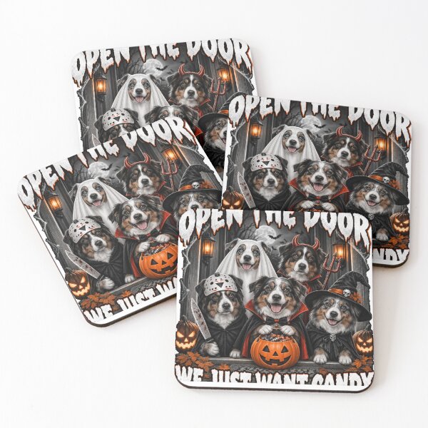 Item preview, Funny Australian Shepherd Candy Costume Trio Halloween designed and sold by luu phong.
