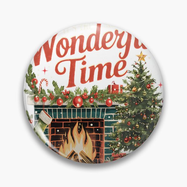 Item preview, Christmas Time - The Most Wonderful Time Vintage Holiday Design designed and sold by MostafaSoliman.