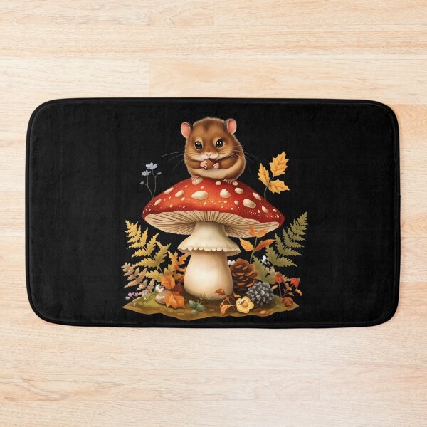Item preview, Cute Dormouse on Amanita Mushroom Dark Cottagecore Goblincore Sticker designed and sold by Youram.