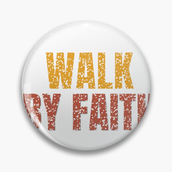 Item preview, Walk By Faith Christian Shirt Vintage Distressed Tee designed and sold by Worn and Witty.