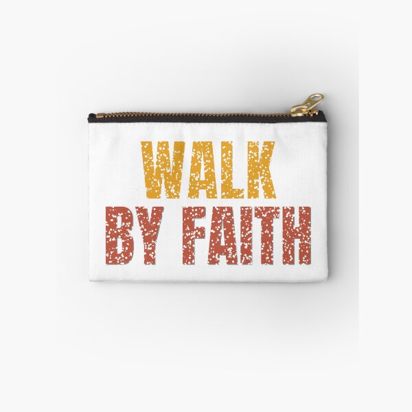 Item preview, Walk By Faith Christian Shirt Vintage Distressed Tee designed and sold by Worn and Witty.