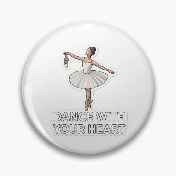 Item preview, Graceful Ballet Dancer with Heart Quote designed and sold by NiftyWrx.