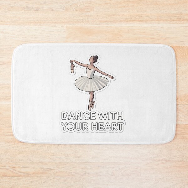 Item preview, Graceful Ballet Dancer with Heart Quote designed and sold by NiftyWrx.