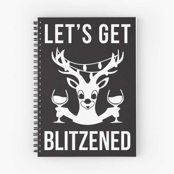 Item preview, Let's Get Blitzened Funny Holiday Party Design with Reindeer and Festive Cheer designed and sold by MostafaSoliman.