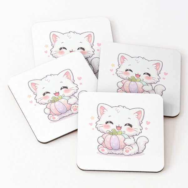 Item preview, Pastel Pumpkin Hug Kitty designed and sold by Sommium .