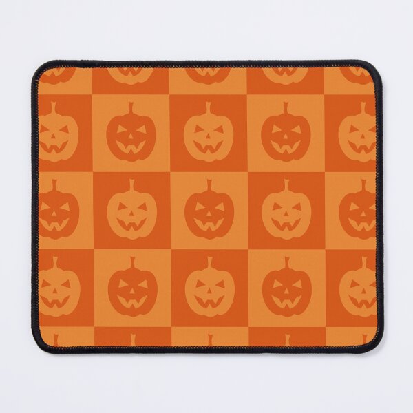 Item preview, Retro Orange Jack O’ Lantern Checkerboard Pattern designed and sold by VibnWalls.