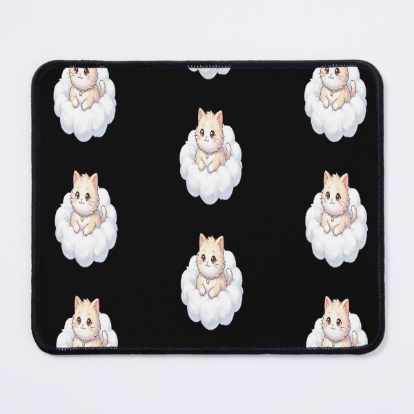 Item preview, Cute Fluffy Cat Sitting on a Cloud designed and sold by Mellowmint-art.