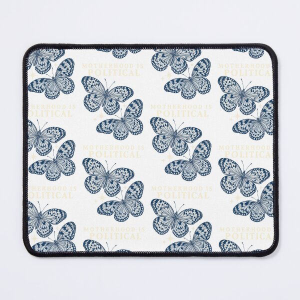 Item preview, Motherhood Is Political Vintage Blue Butterfly Feminist Mom Graphic designed and sold by KippyMcCall.