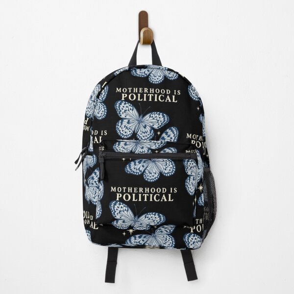 Item preview, Motherhood Is Political Vintage Blue Butterfly Feminist Mom Graphic designed and sold by KippyMcCall.