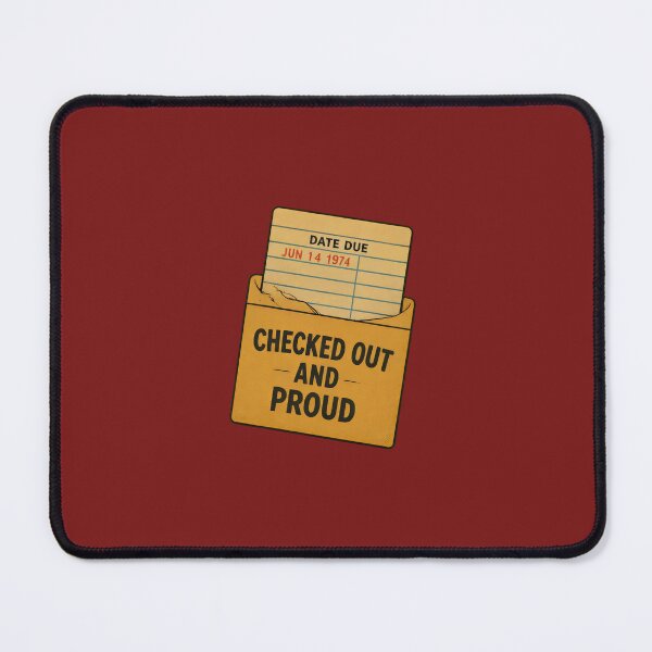 Item preview, Vintage Library Checkout Card - Checked Out and Proud designed and sold by aysenism.