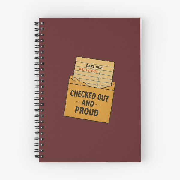 Item preview, Vintage Library Checkout Card - Checked Out and Proud designed and sold by aysenism.