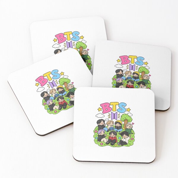 Item preview, BTS Cute Chibi Kpop Boy Group Lawn Outdoor designed and sold by HytoneArt.