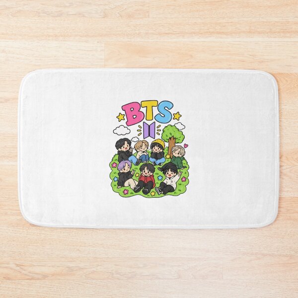 Item preview, BTS Cute Chibi Kpop Boy Group Lawn Outdoor designed and sold by HytoneArt.
